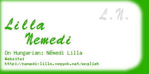lilla nemedi business card