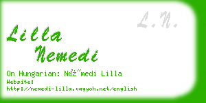 lilla nemedi business card